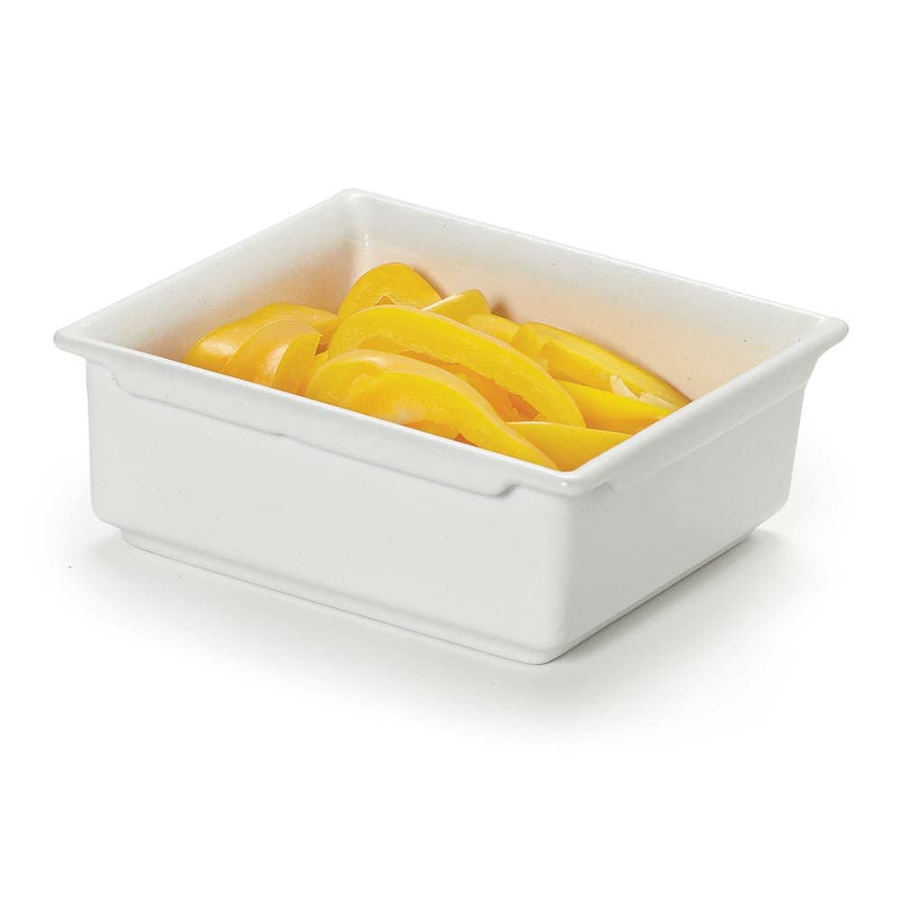 Bugambilia 2 1/2"D Sixth Size Food Pan - Resin Coated Aluminum, White (CIH1/6-WW)