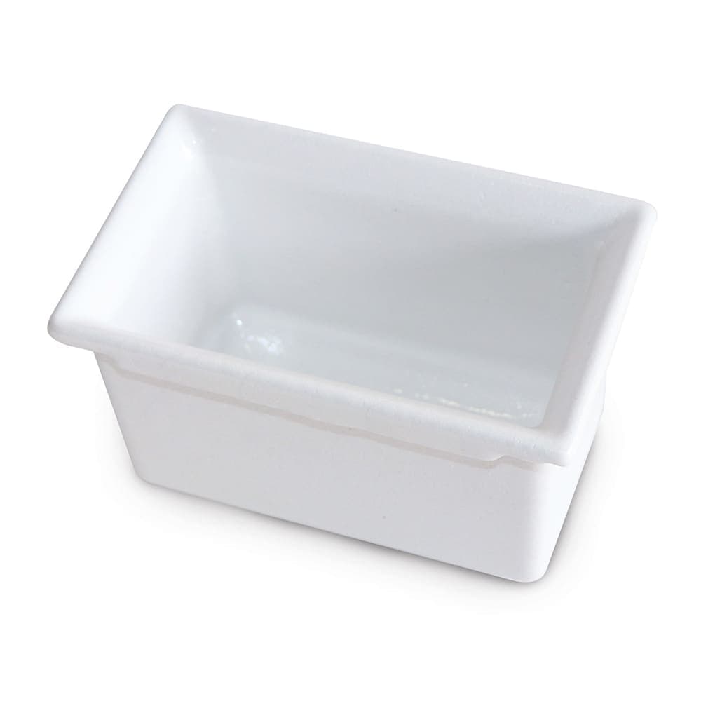 Bugambilia 4"D Ninth Size Food Pan - Resin Coated Aluminum, White (CIH1/9D-WW)