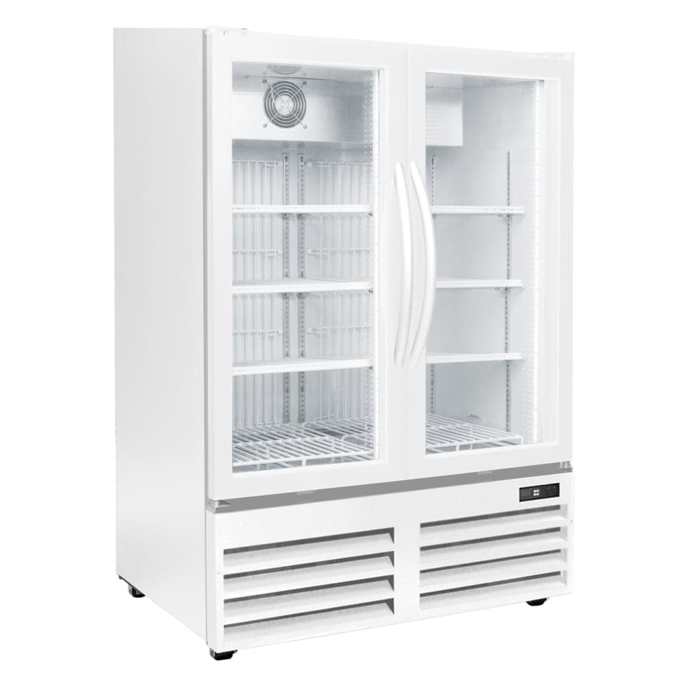 Excellence Industries 36" Two Section Display Freezer w/ Swing Doors - Bottom Mount Compressor, White, 115v (GDF-15)