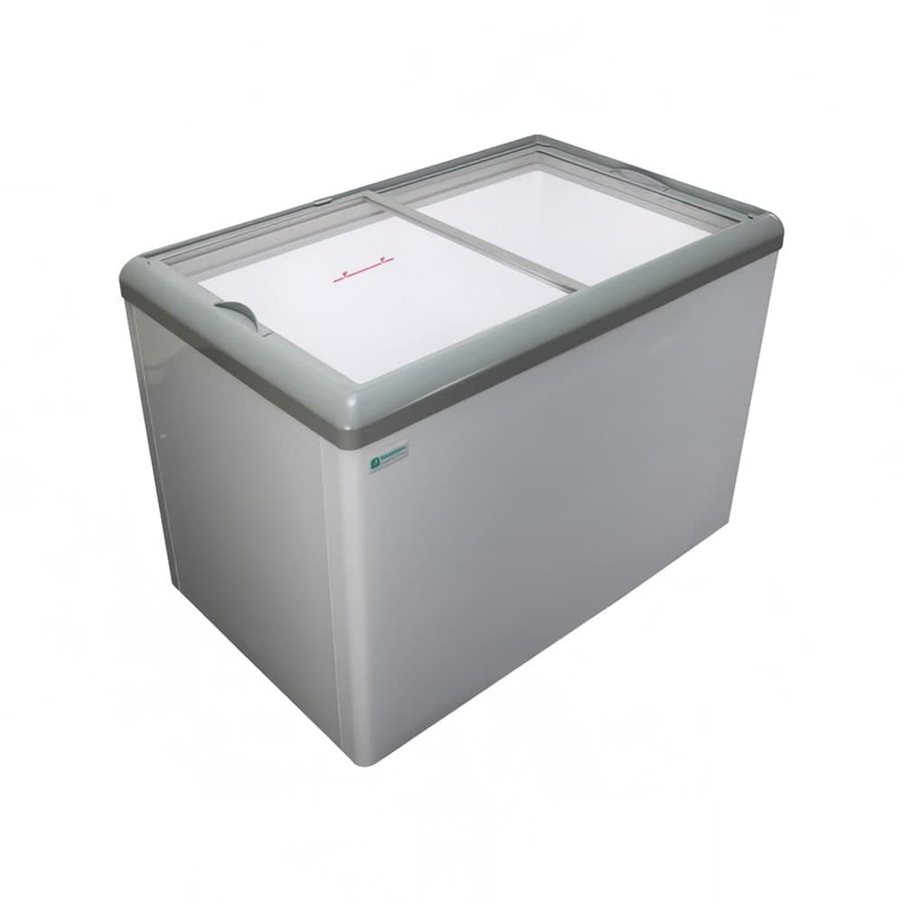 Excellence Industries 51 3/4" Mobile Ice Cream Freezer w/ 5 Basket Capacity - White, 115v (HL-14HC)