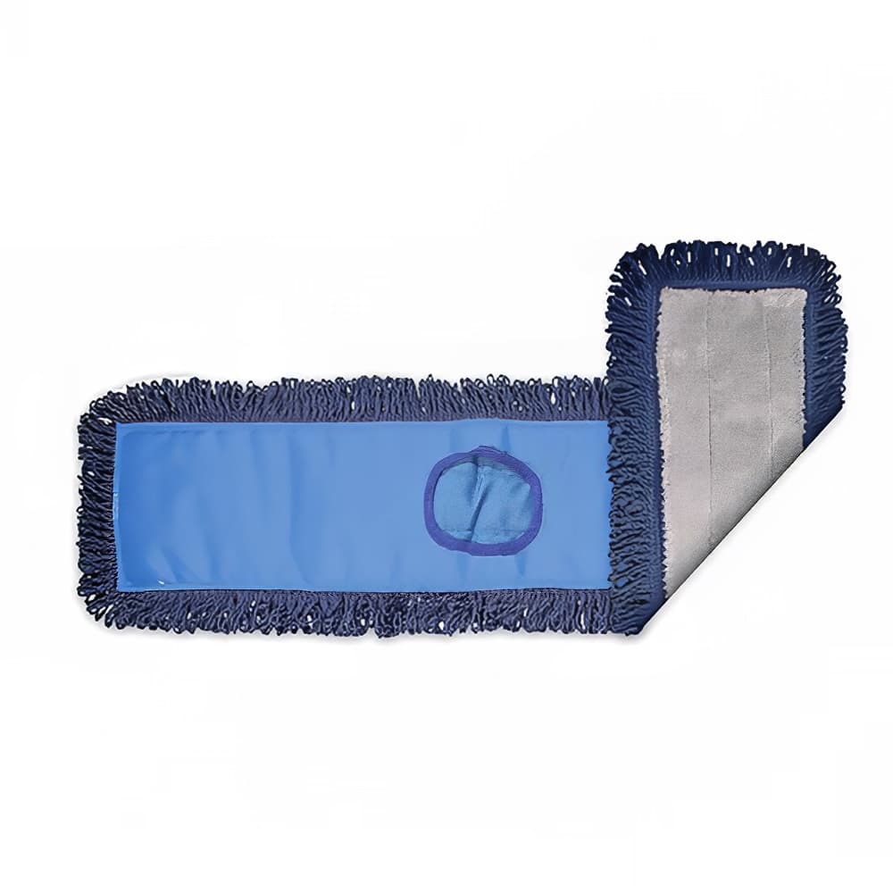 Clean Up 48" Pocket Dust Mop Head Only - Gray/Navy w/ Blue Canvas Back (MFDM48BL)