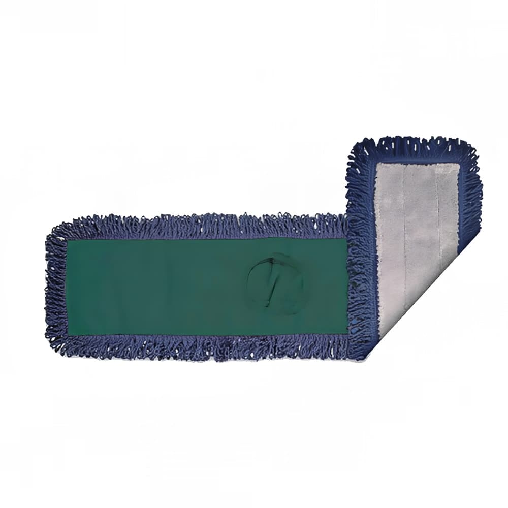 Clean Up 60" Pocket Dust Mop Head Only - Gray/Navy w/ Green Canvas Back (MFDM60GN)