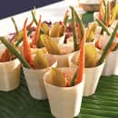 Front of the House 5 oz Servewise™ Disposable Ramekin, Pinewood (ASC020NAW28) thumbnail 2