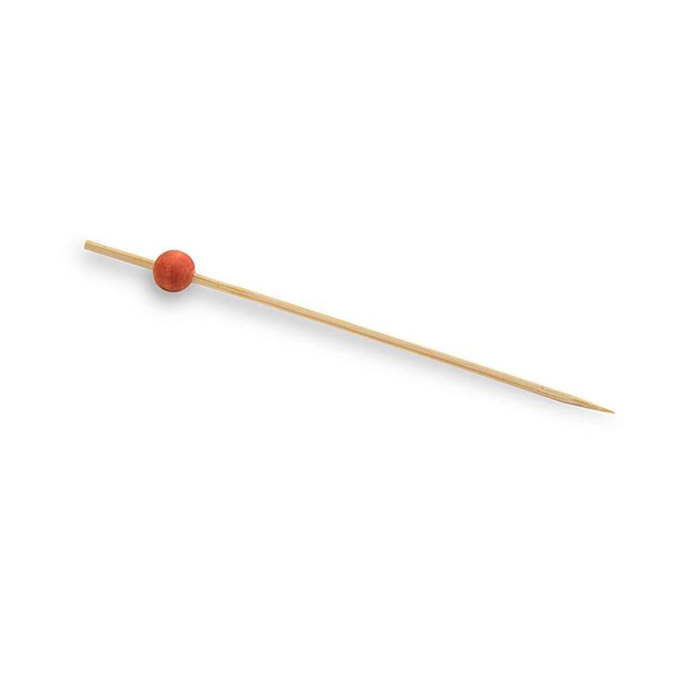 Front of the House 4 1/2" Bamboo Ball Pick, Orange (AST014ORB83)