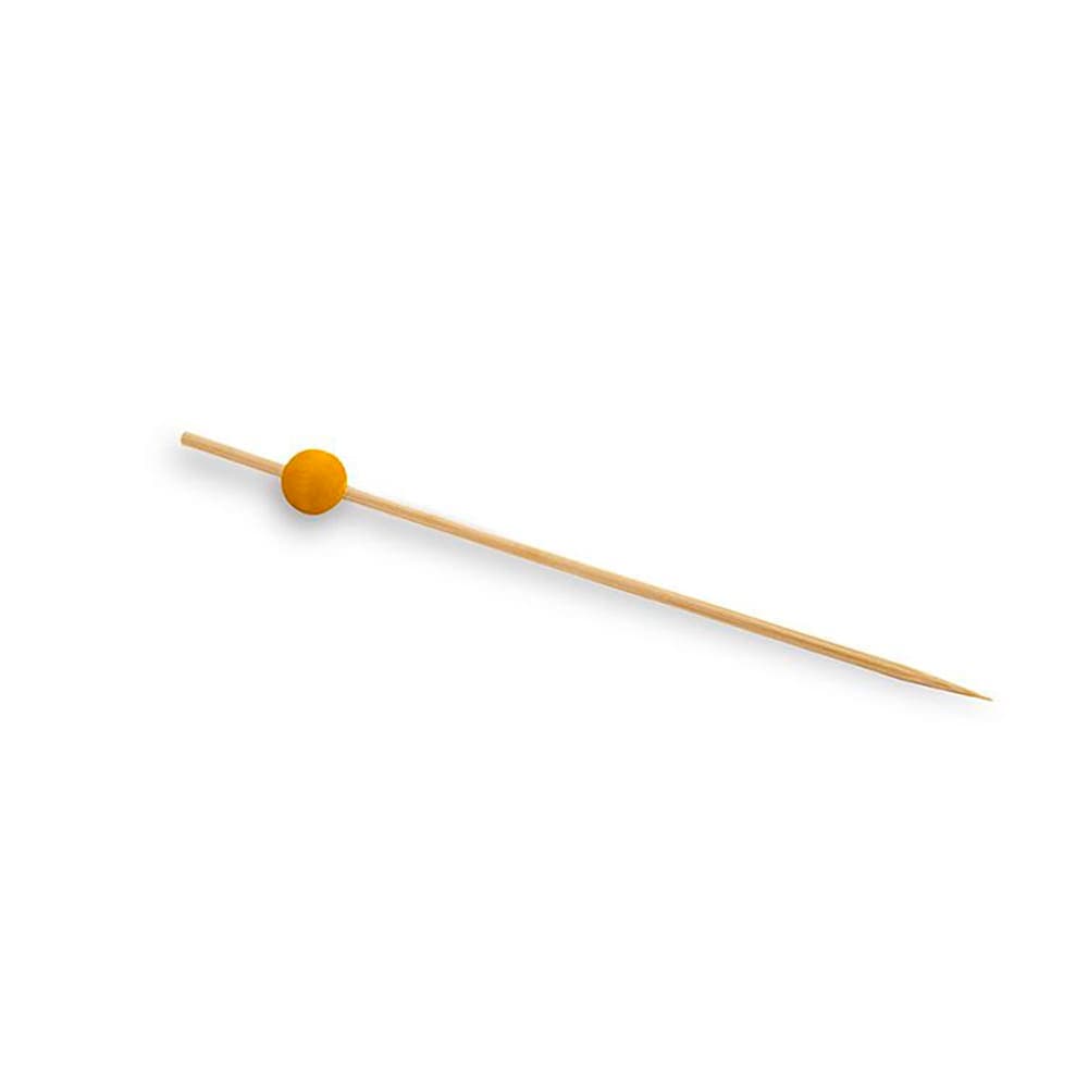 Front of the House 4 1/2" Bamboo Ball Pick, Yellow (AST014YEB83)