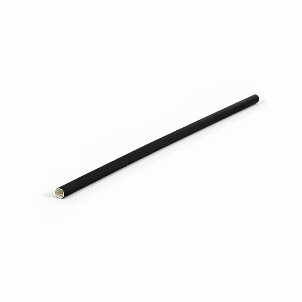 Front of the House 7 3/4" Servewise® Unwrapped Straws - Paper, Black (ASW001BKM28)