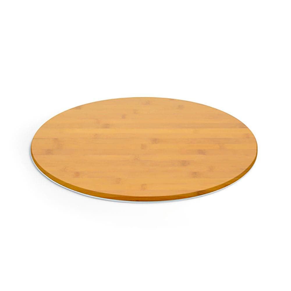 Front of the House 14" Round B³ Buffet Building Blocks® Buffet Board - Bamboo, Natural (BHO058BBB20)