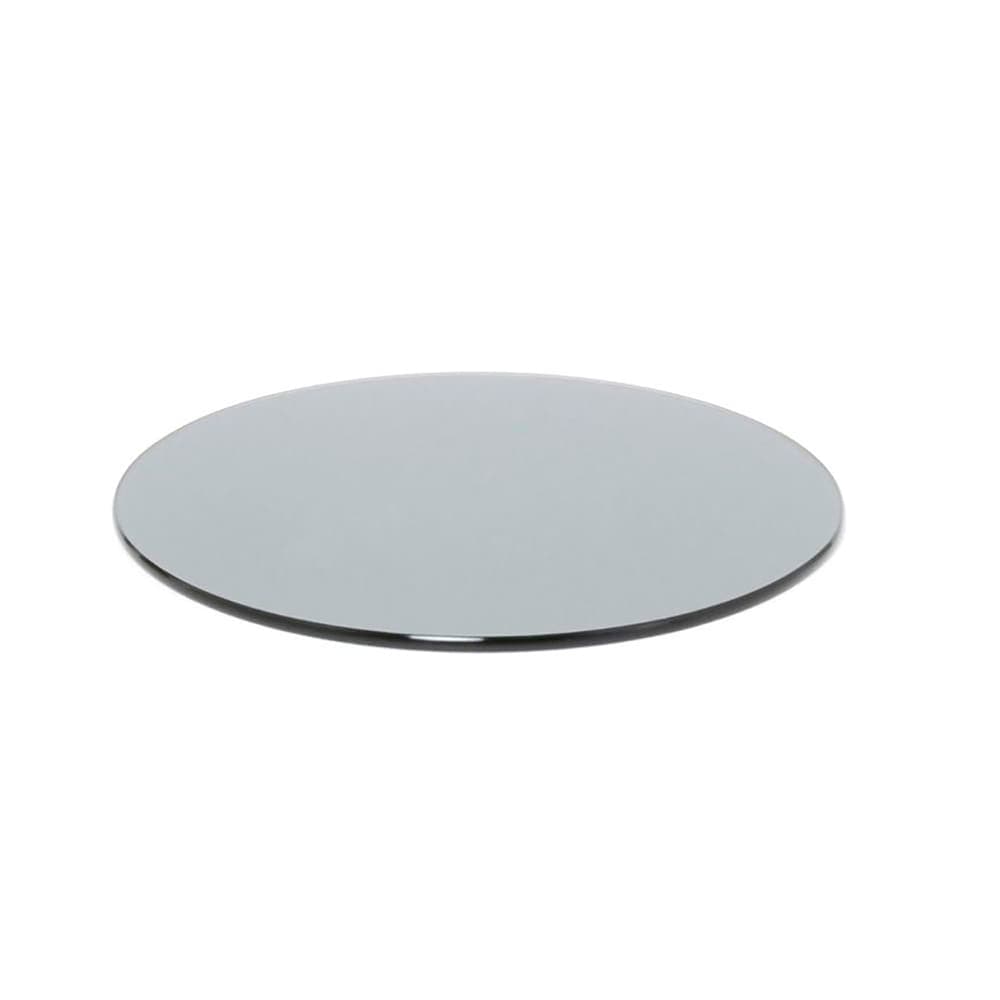Front of the House 14" Round B³ Buffet Building Blocks® Buffet Board - Glass, Smoke (BHO058SMG20)