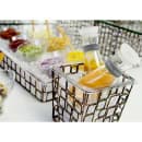 Front of the House Rectangular Ice Housing / Pan Set- 7" x 6 1/2" x 6", Iron, Copper (BHO061GOI21) thumbnail 3