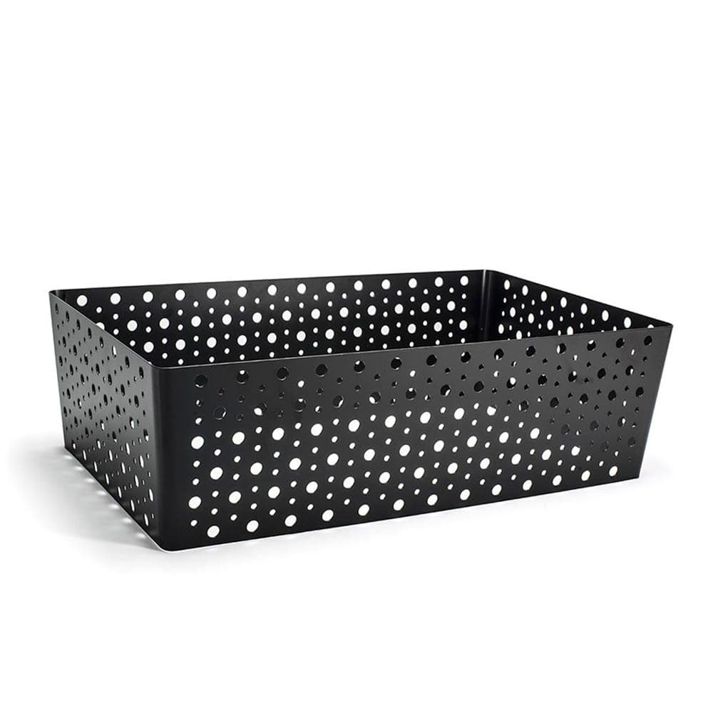 Front of the House Rectangular Ice Housing - 20" x 12" x 6", Iron, Matte Black (BHO065BKI20)