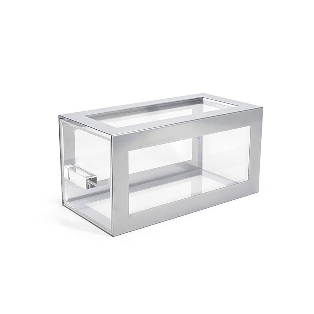 Front of the House Rectangular B³ Buffet Building Blocks® Drawer Display Set - 6 1/4" x 13", Acrylic/ Iron (BHO123BCI20)