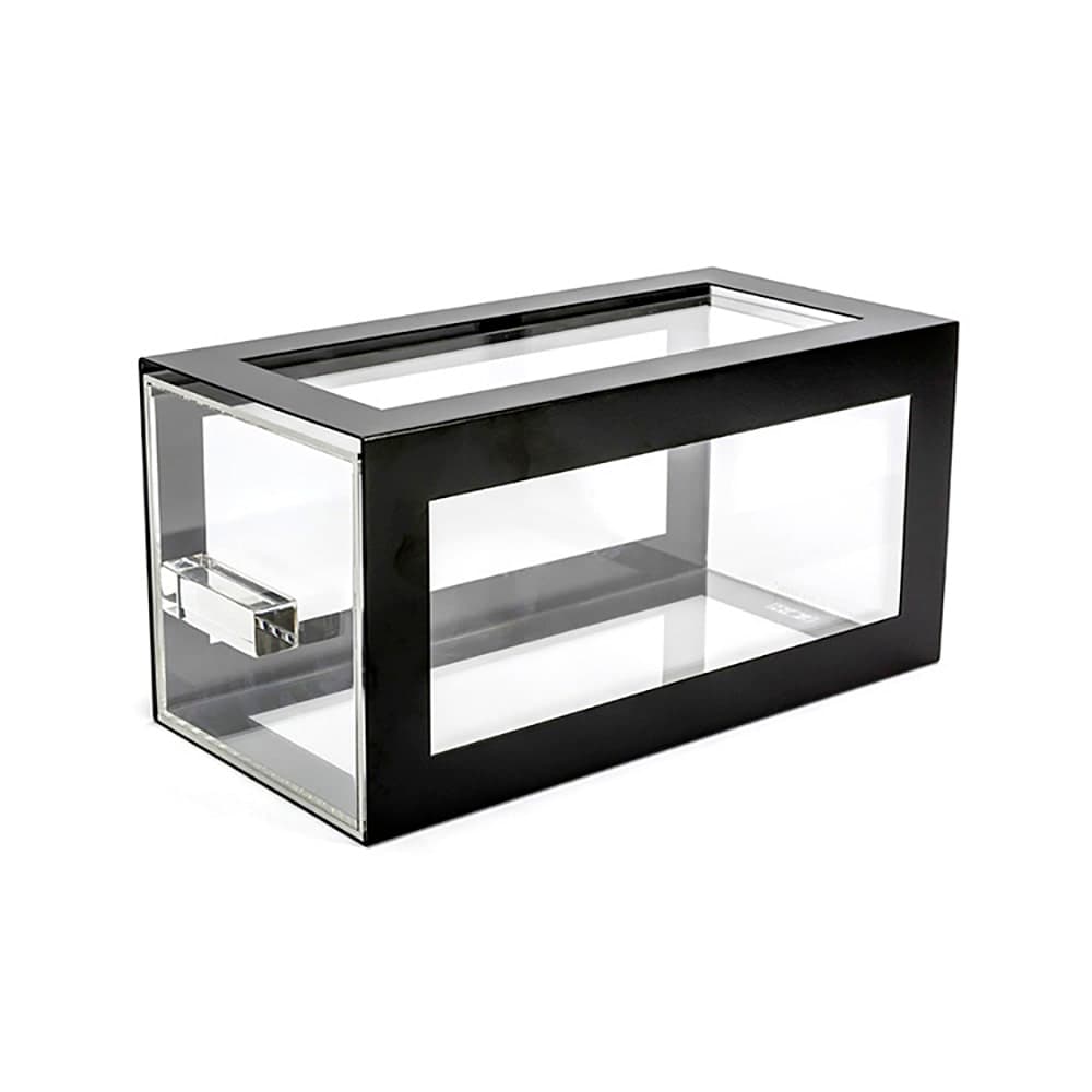 Front of the House Rectangular B³ Buffet Building Blocks® Drawer Display Set - 6 1/4" x 13", Acrylic/ Black Iron (BHO123BKI20)