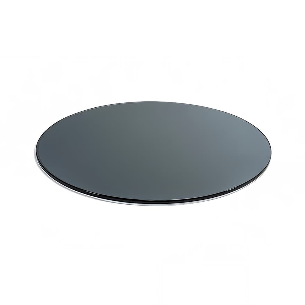 Front of the House 19" Round B³ Buffet Building Blocks® Buffet Board - Glass, Smoke (BHO124SMG20)