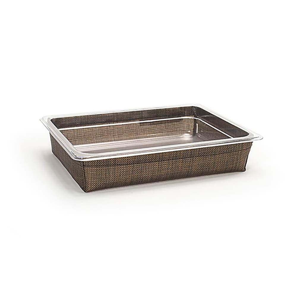 Front of the House Rectangular Ice Housing / Pan Set- 12 3/4" x 10 1/2" x 2 1/2", Woven Vinyl, Mesh Copper (BHO136COV21)