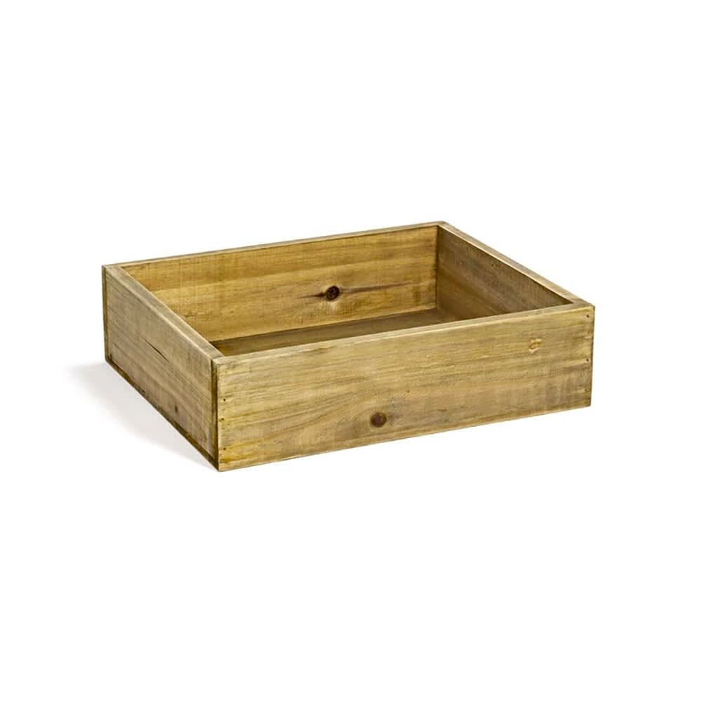 Front of the House Rectangular Ice Housing - 12 3/4" x 10 1/2" x 3 1/2", Rustic Wood (BHO140NAW20)