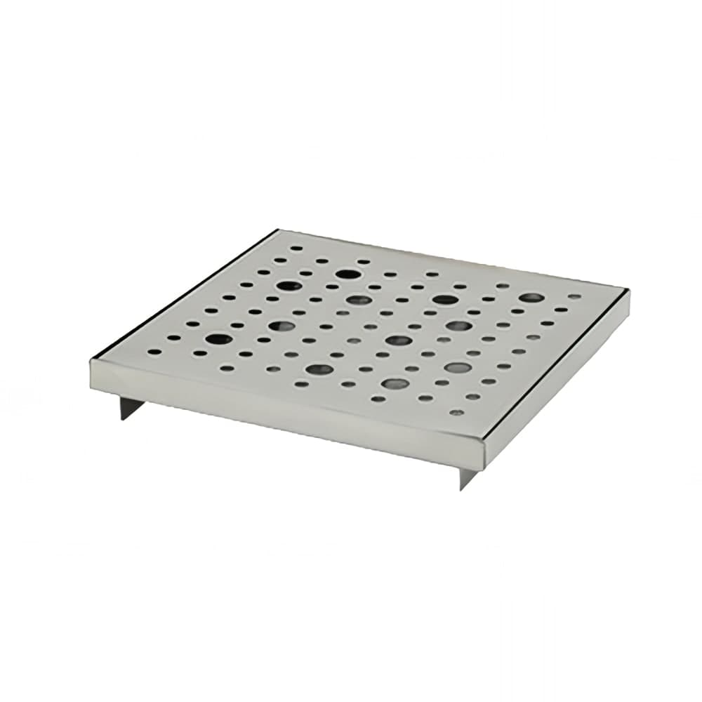 Front of the House 6" Square Footed Drip Tray, Stainless Steel (BPT036BSS22)