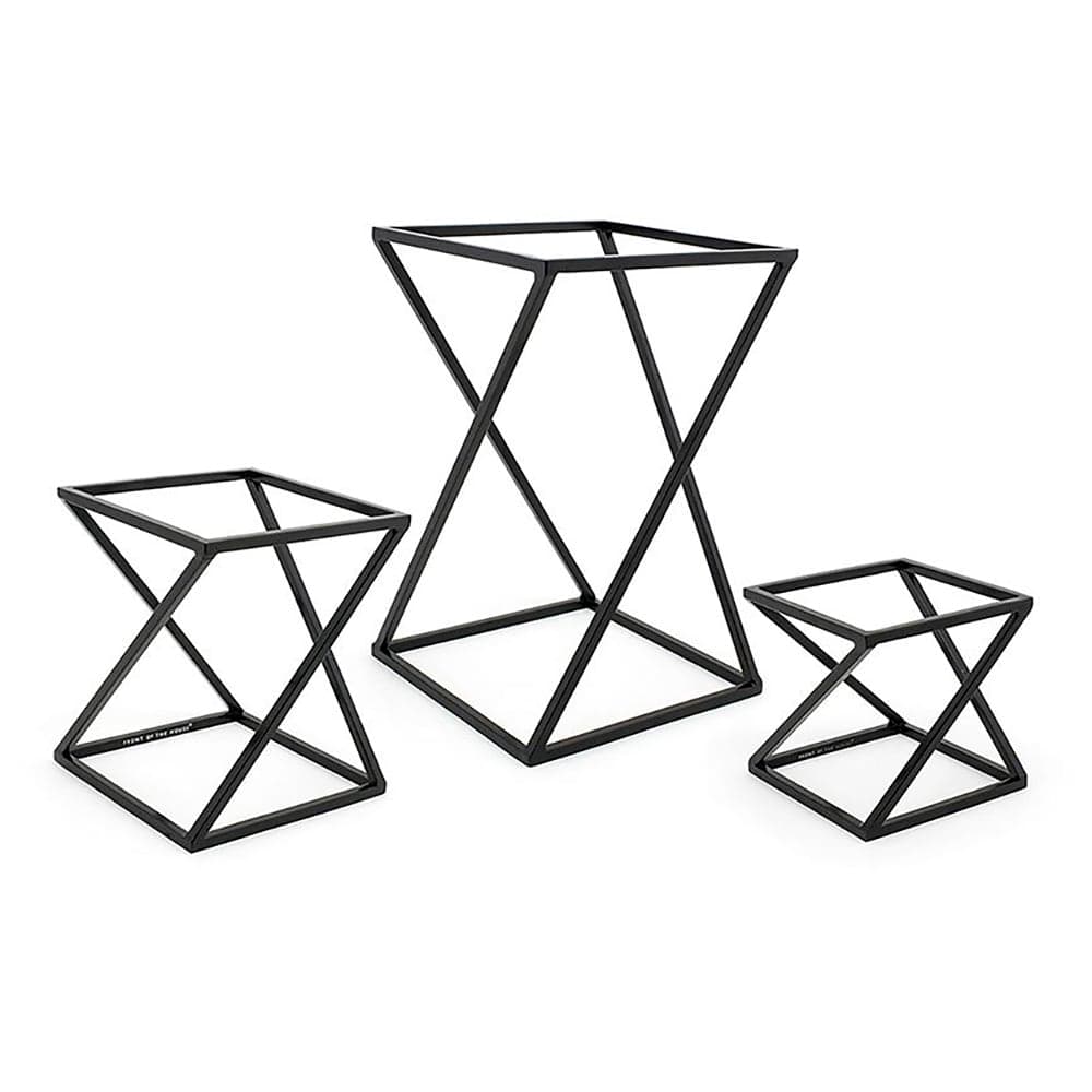 Front of the House 3 Piece B³ Buffet Building Blocks® Riser Set - Iron, Matte Black (BRI005BKI28)