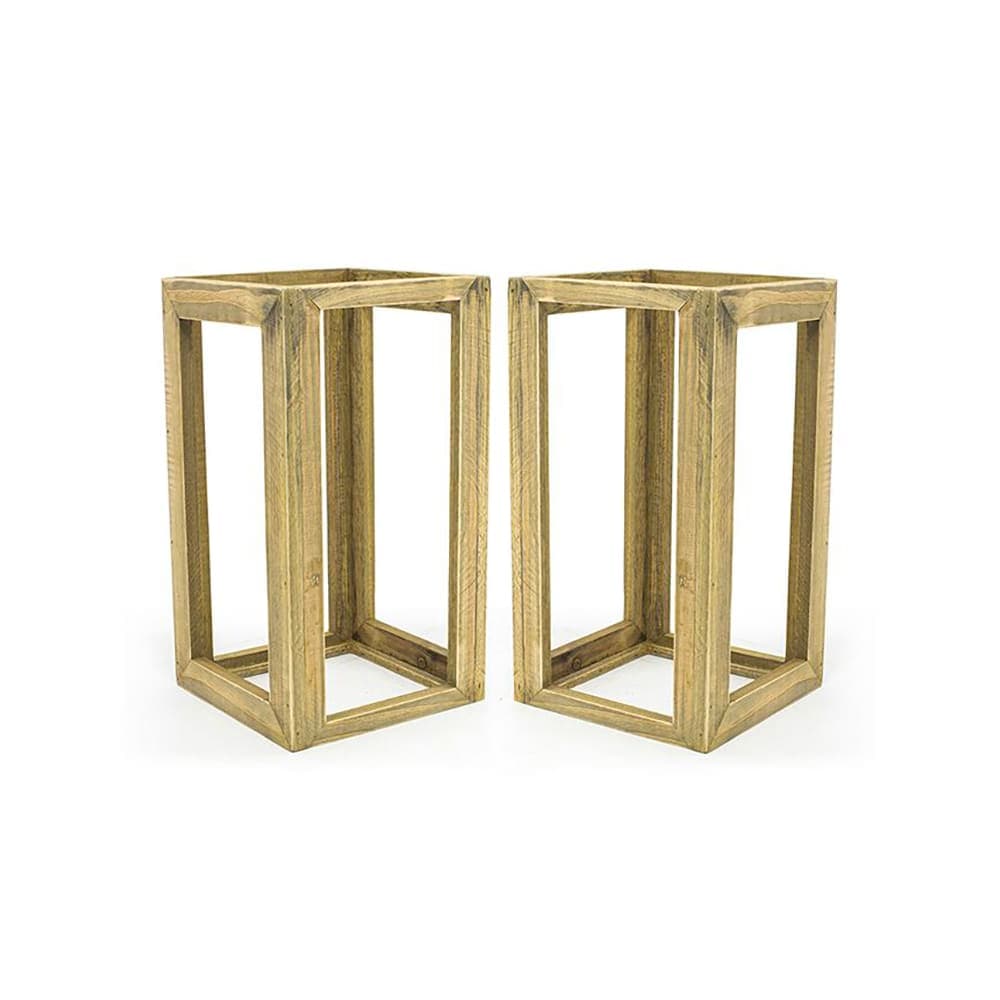Front of the House 2 Piece Square Rustic Wood™ Display Riser - Wood, Natural (BRI010NAW28)