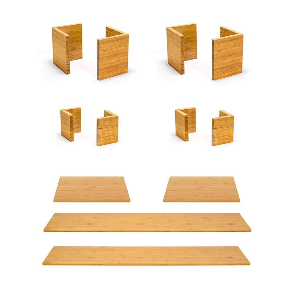 Front of the House 12 Piece B³ Buffet Building Blocks® Riser Set - Bamboo (BST048MUM28)
