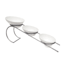 Front of the House 3 Tier Bowl Display - 24 1/4"L x 6 1/2"W x 8 1/4"H, Stainless Steel (BTH002BCI20) thumbnail 2