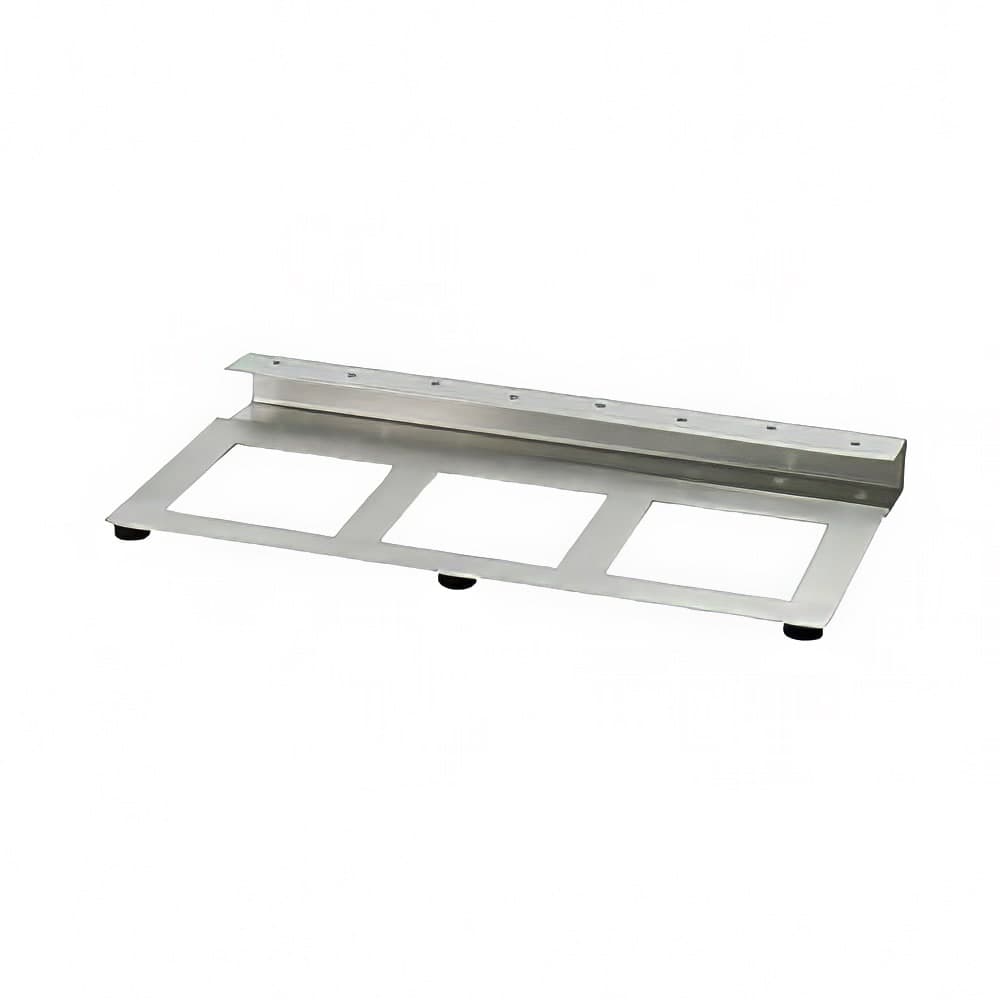 Front of the House Rectangular Pick Display Riser w/ (3) Compartments - 9 1/4" x 4 3/4", Stainless Steel (DAP042BSS21)