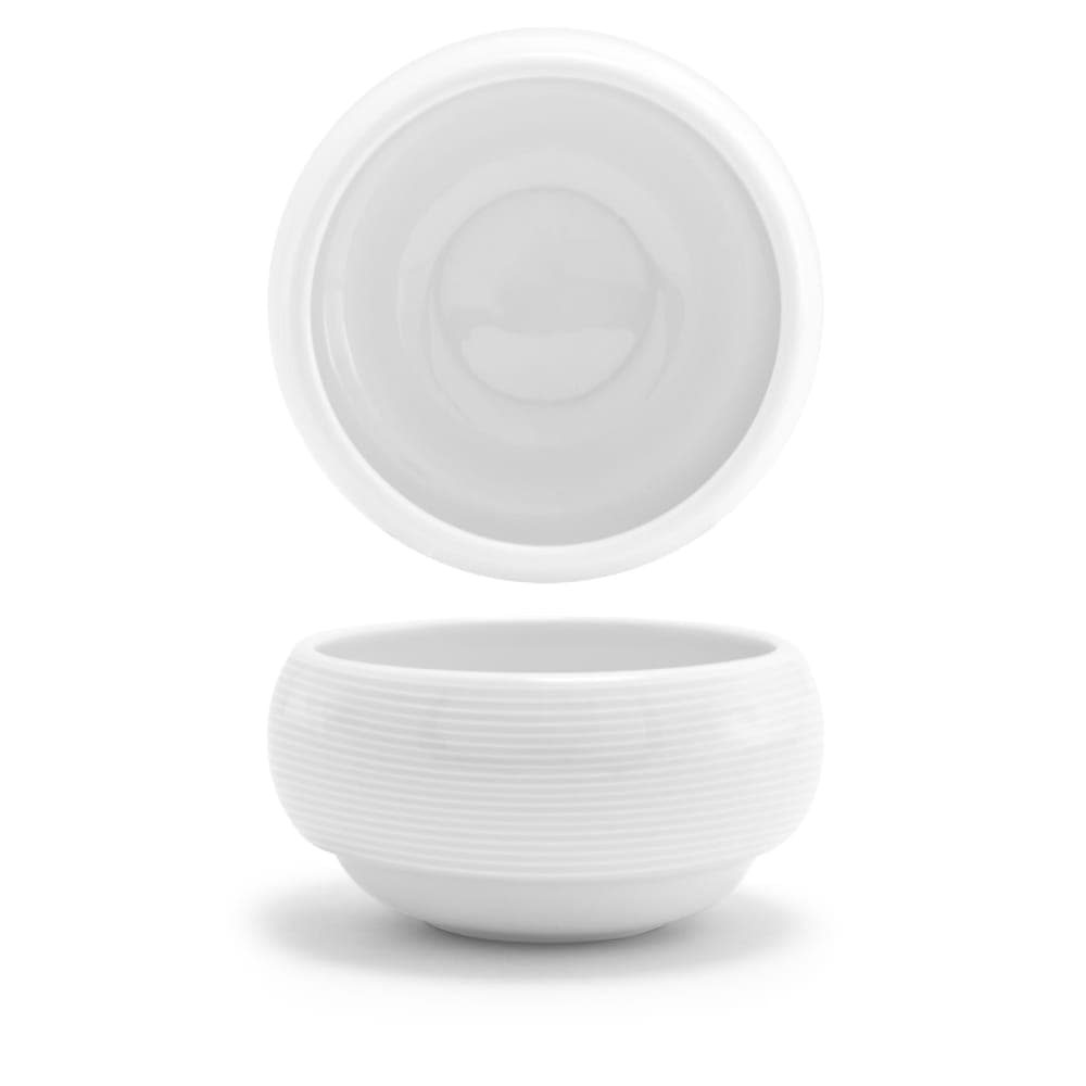 Front of the House 10 oz Round Spiral® Bouillon Bowl - Porcelain, White (DBO021WHP23)