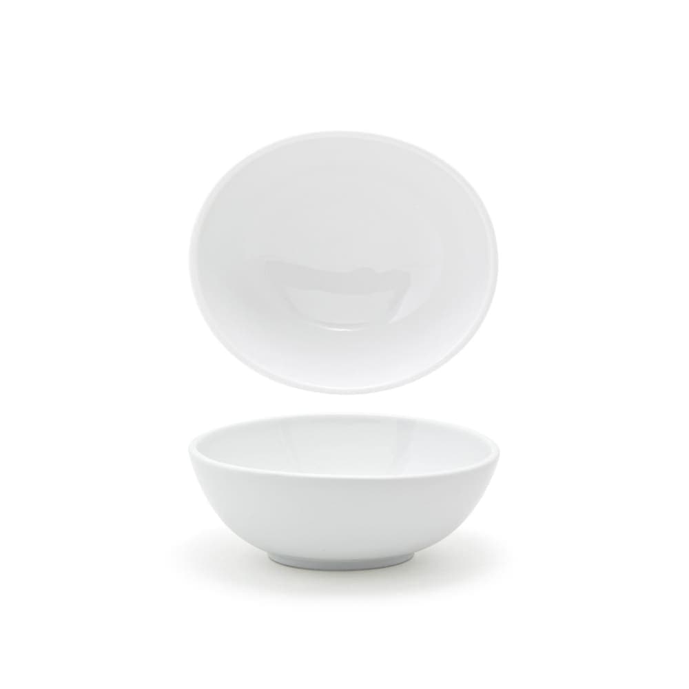 Front of the House 10 oz Oval Ellipse™ Bowl - Porcelain, White (DBO058WHP23)
