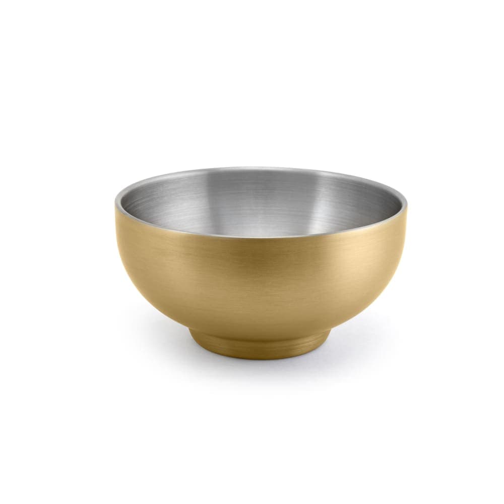 Front of the House 10 oz Round Harmony™ Bowl - Stainless Steel, Gold (DBO069GOS22)