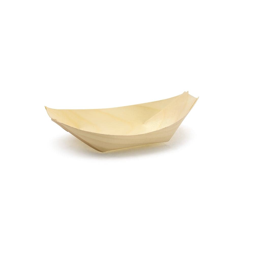 Front of the House 4 oz Servewise™ Disposable Serving Bowl - 5 1/4" x 3", Pinewood (DBO112NAW28)