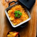 Front of the House 8 oz Square Kiln® Baking Dish w/ Lid - Porcelain, Black (DBO136BKC23) thumbnail 3