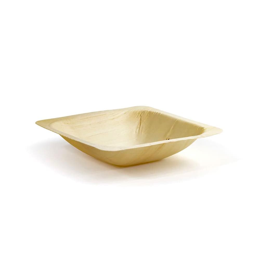 Front of the House 16 oz Square Servewise® Disposable Bowl, Pinewood (DBO177NAW28)