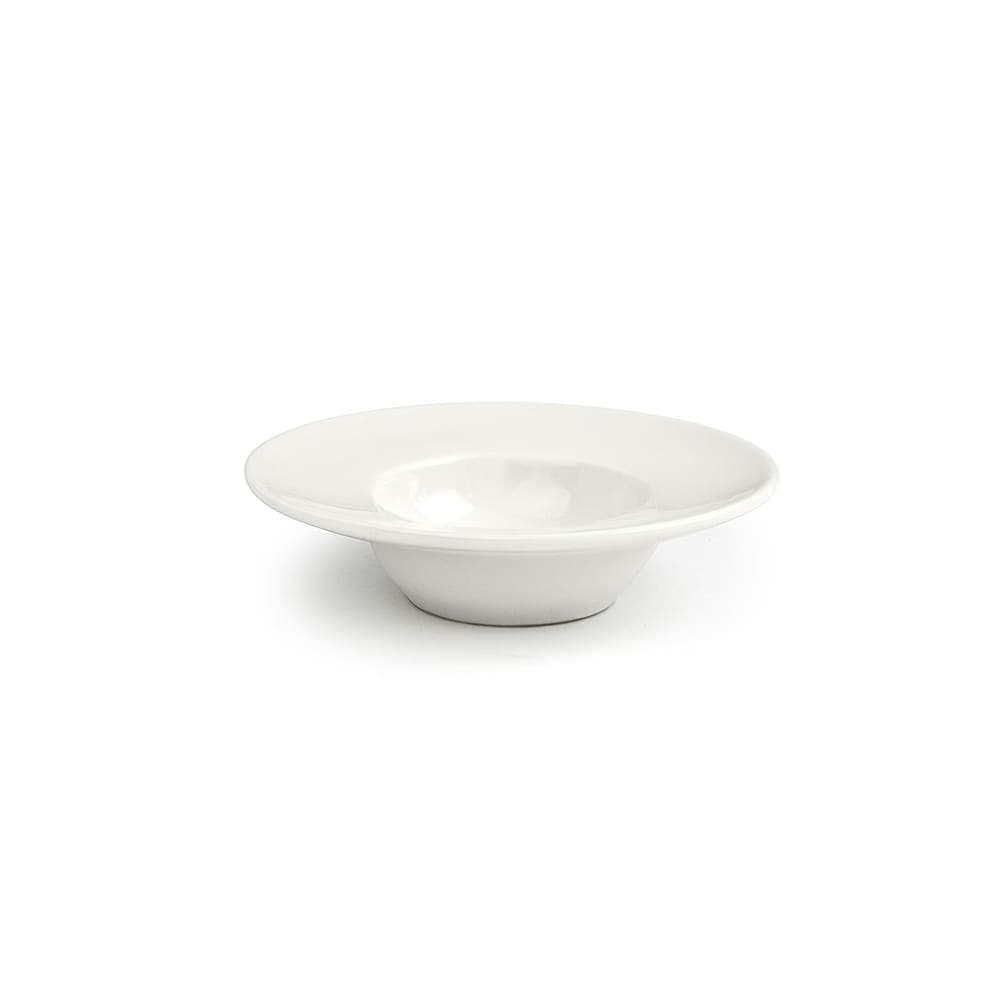 Front of the House 4" Round Catalyst® Saucer - Porcelain, White (DCS029BEP23)