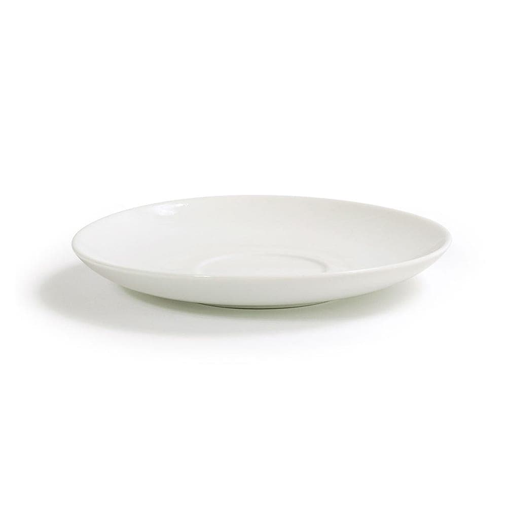 Front of the House 6 1/4" Round Catalyst® Saucer - Porcelain, White (DCS061BEP23)