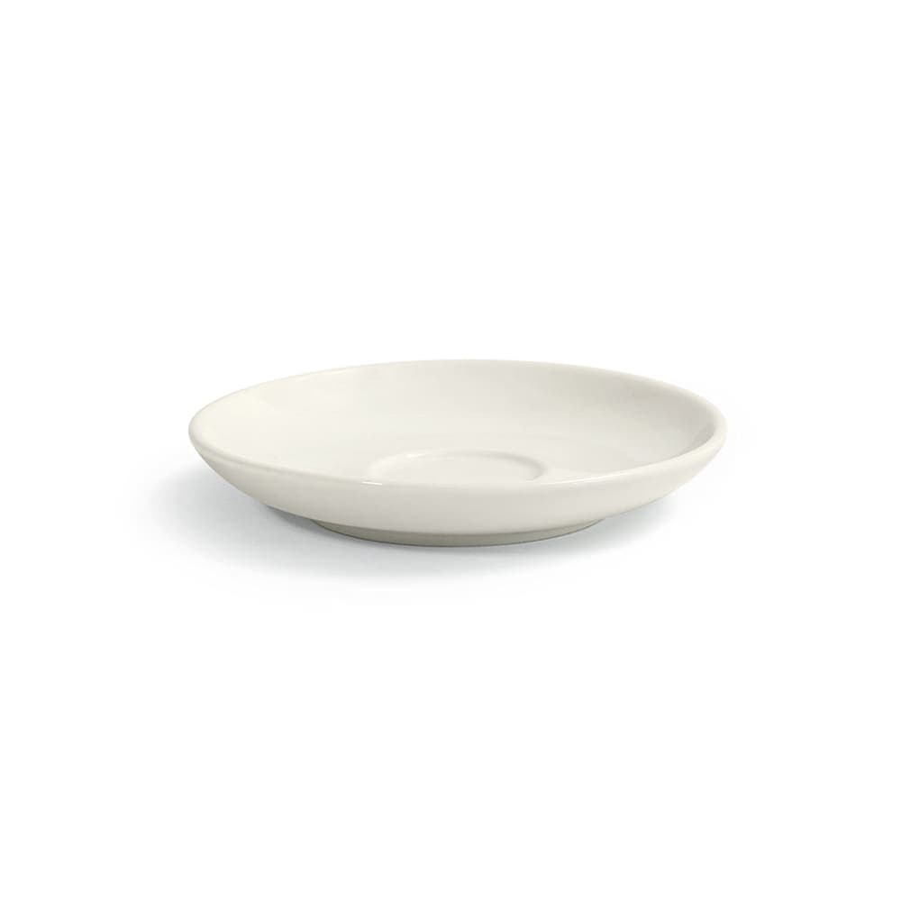 Front of the House 4 3/4" Round Catalyst® Saucer - Porcelain, White (DCS063BEP23)