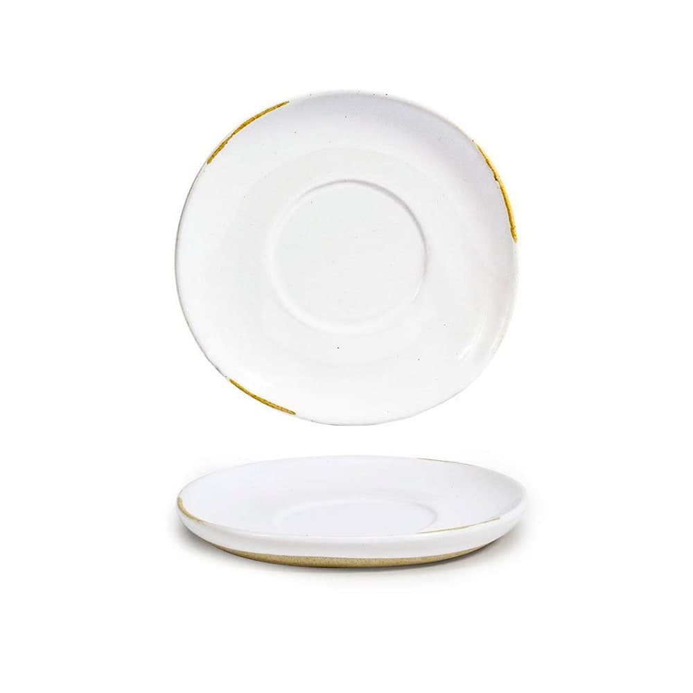 Front of the House 4 1/2" Round Artefact™ Saucer - Porcelain, White (DCS070WHP23)