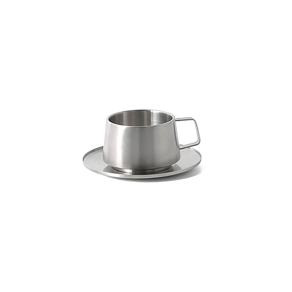 Front of the House 4 1/4" Round Bevel™ Saucer - Stainless Steel (DCS074BSS23)