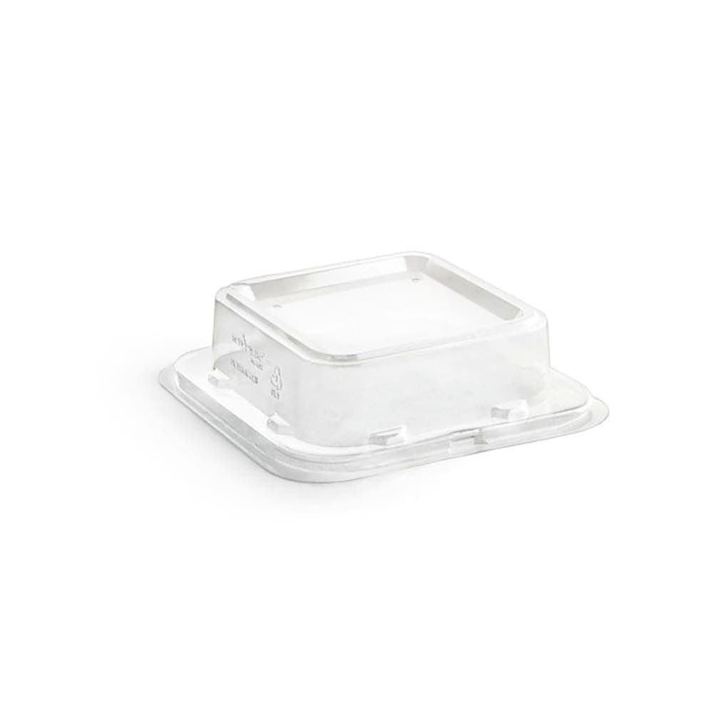 Front of the House 5" Square Servewise® Disposable Plate Cover - Plastic, Clear (DCV063CLT28)