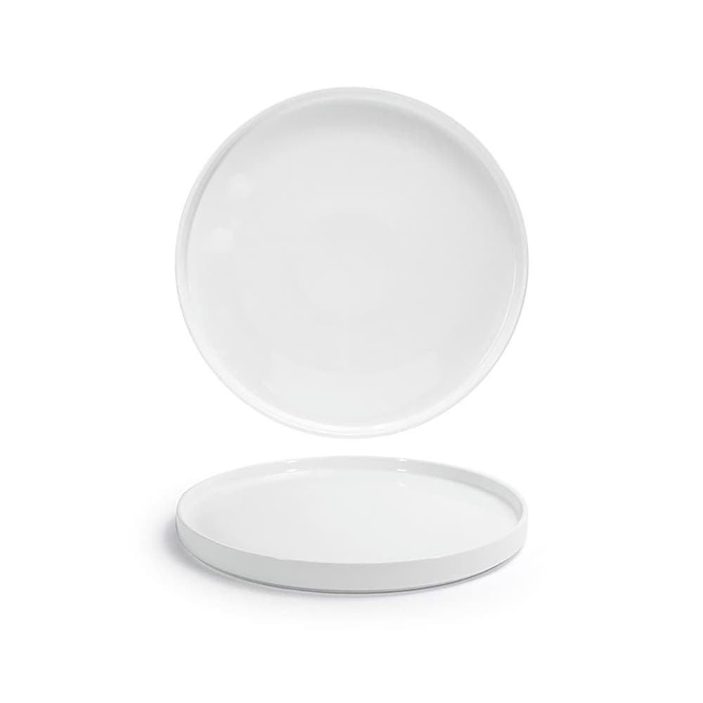 Front of the House 10 3/4" Round Soho Plate - Porcelain, White (DDP077WHP21)