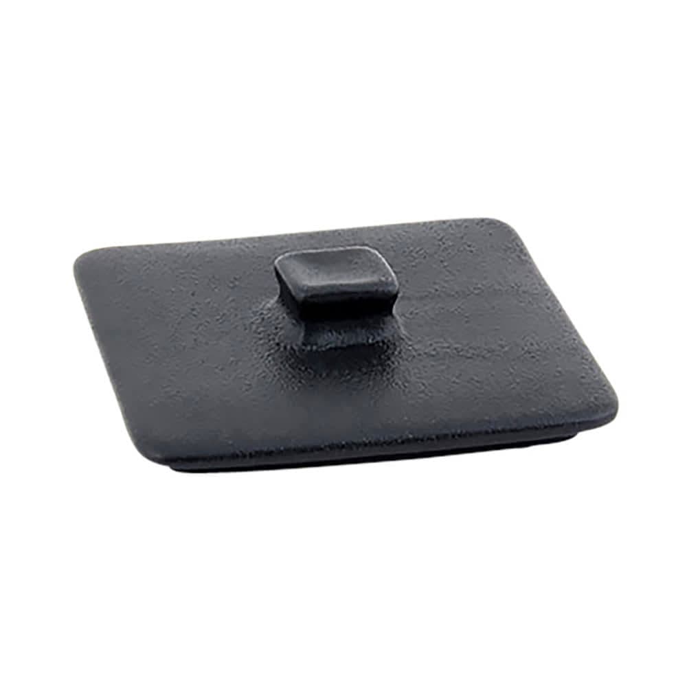 Front of the House Rectangular Kiln® Baking Dish Lid - 3 1/2" x 3/4", Porcelain, Black (DLI136BKC23)