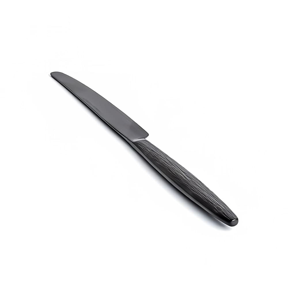 Front of the House 9 1/4" Dinner Knife with 18/10 Stainless Grade - Owen Pattern, Matte Black (FDK010BKS23)