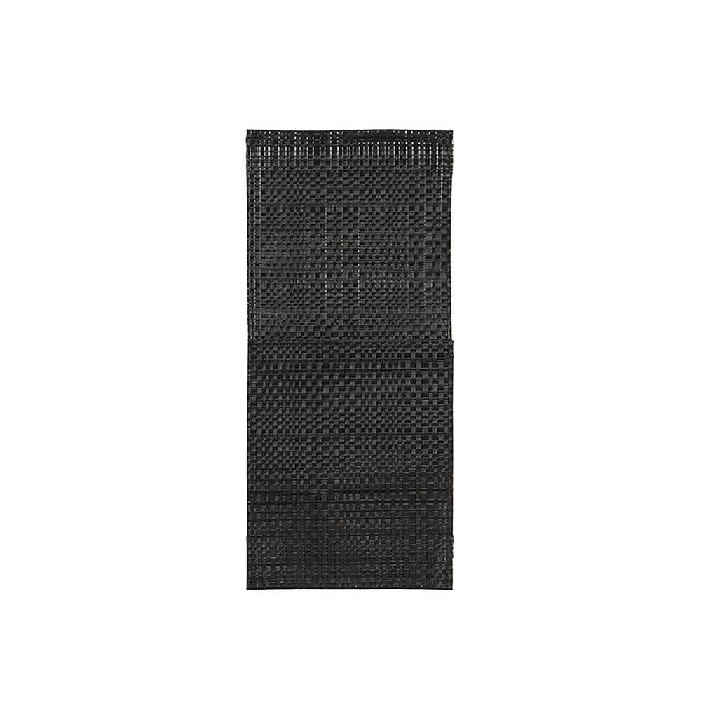 Front of the House Metroweave® Flatware Sleeve - 10" x 4 1/2, Vinyl, Black (FHO001BKV23)