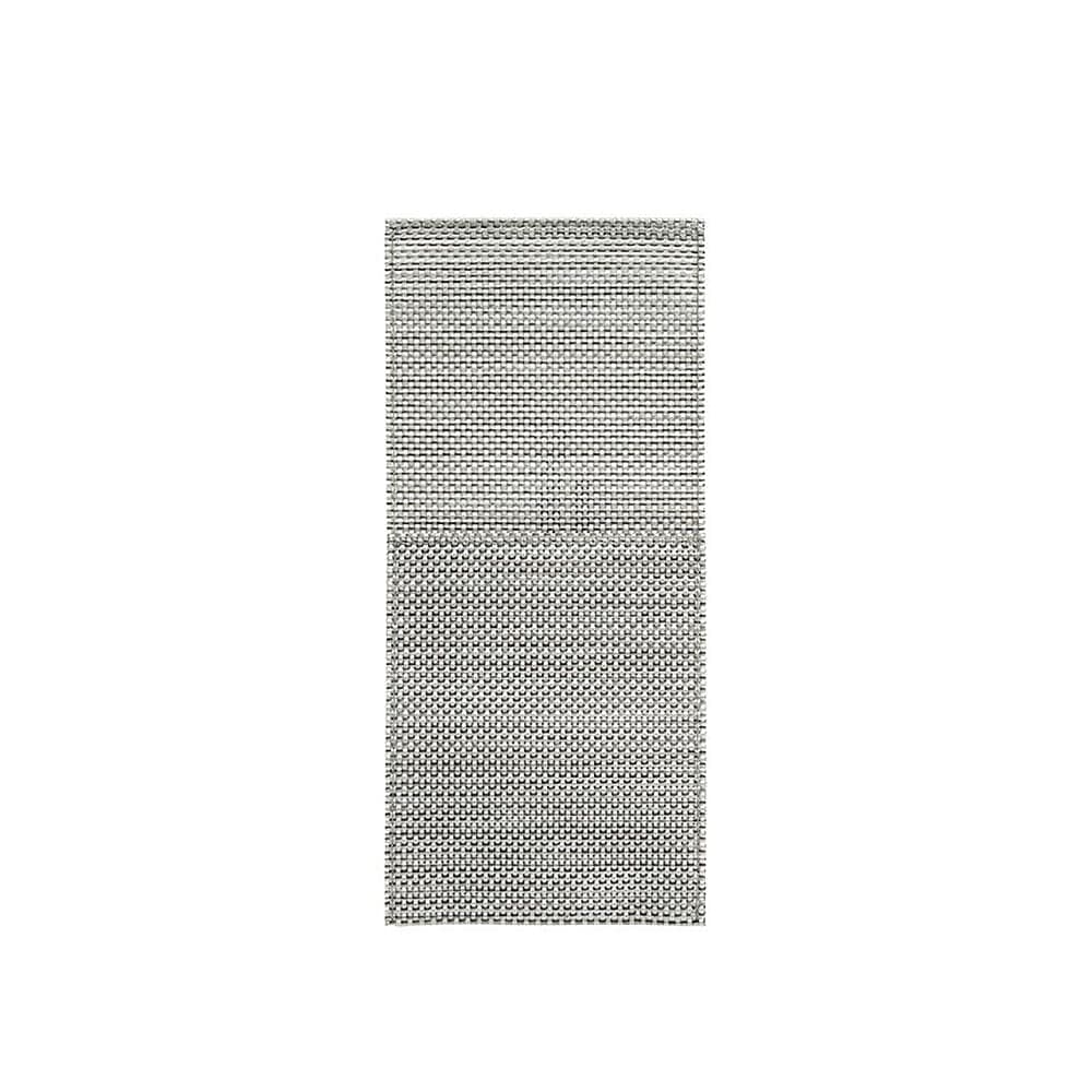 Front of the House Metroweave® Flatware Sleeve - 10" x 4 1/2, Vinyl, Mesh Grey (FHO001GYV23)