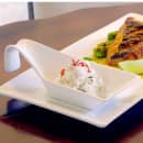 Front of the House 7 1/2" Kyoto™ Spoon - Porcelain, White (FSP010WHP23) thumbnail 2