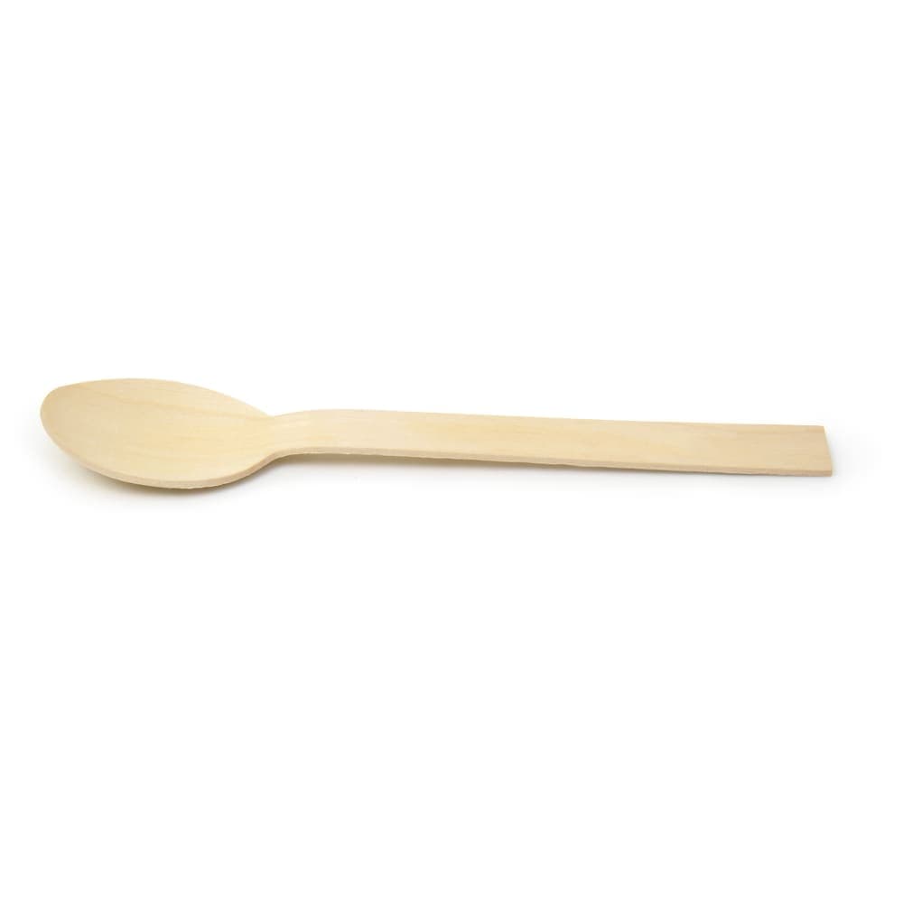 Front of the House 6 1/4" Servewise™ Disposable Spoon, Pinewood (FSS015NAW28)