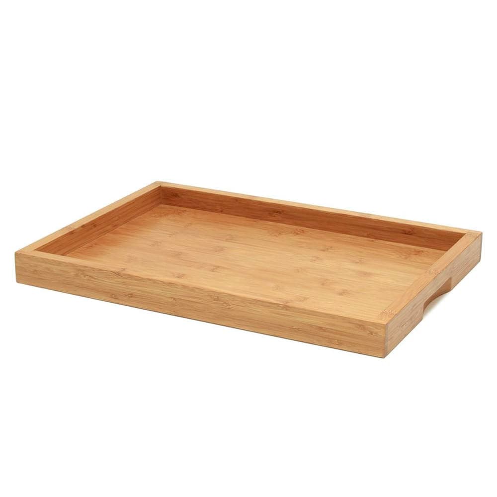 Front of the House Rectangular Serving Tray - 19" x 13" x 1 1/2", Bamboo (RRT005BBB11)