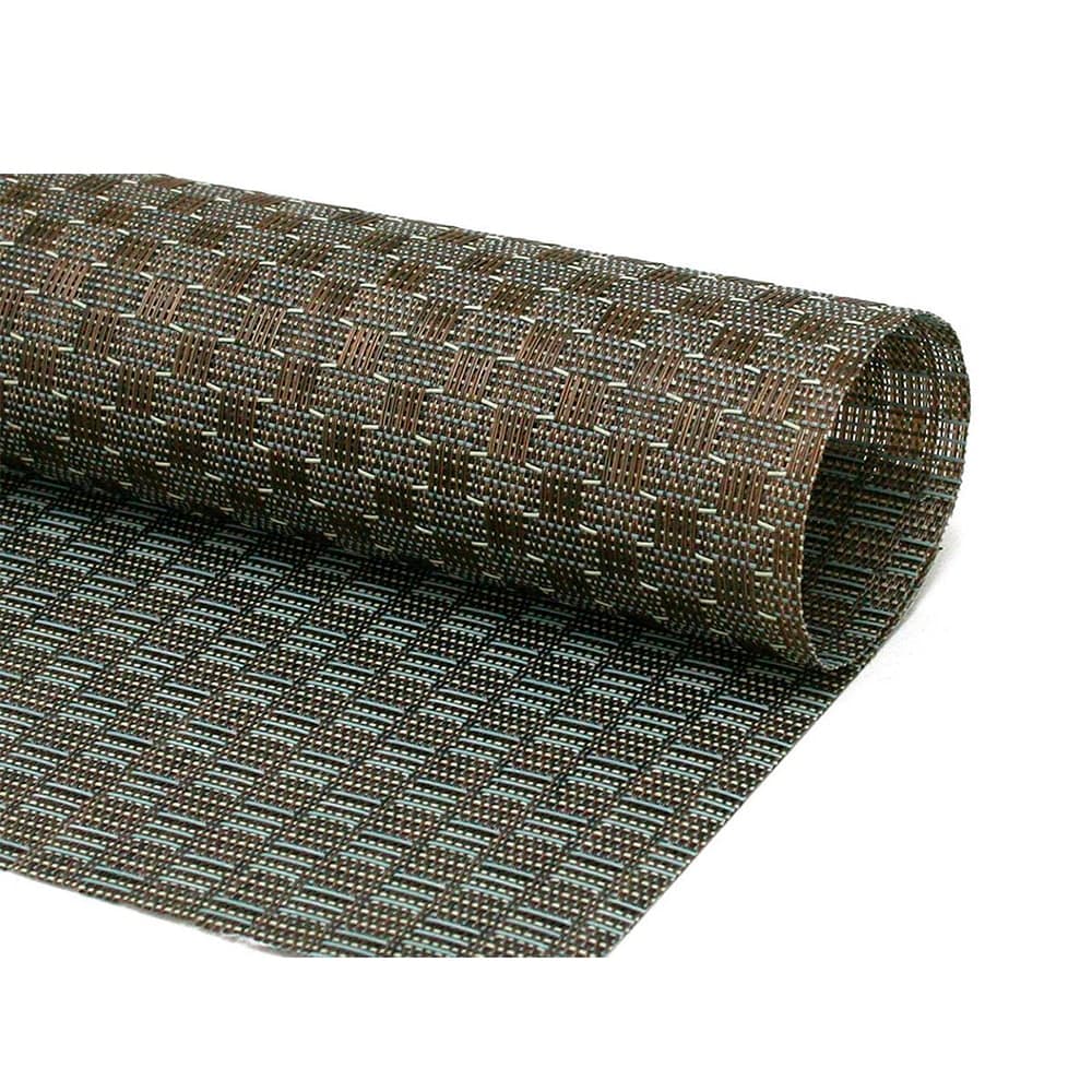 Front of the House Rectangular Metroweave® Woven Vinyl Placemat - 24" x 16 1/4", Bronze (RTL005COV83)