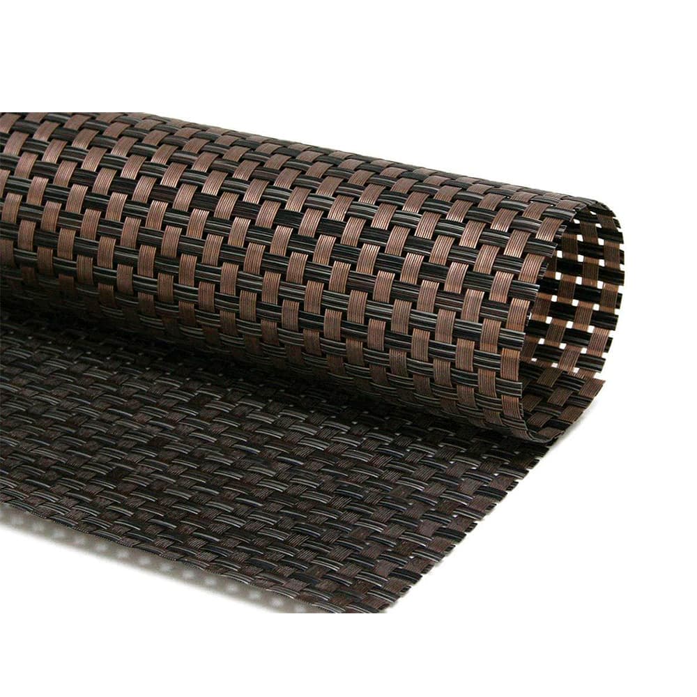 Front of the House Rectangular Metroweave® Woven Vinyl Placemat - 18 1/4" x 12", Copper (RTL006COV83)