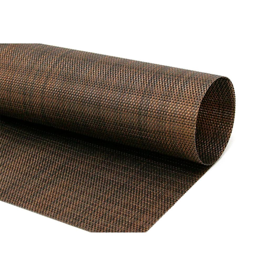 Front of the House Rectangular Metroweave® Woven Vinyl Placemat - 18 1/4" x 12", Mesh Copper (RTL008COV83)