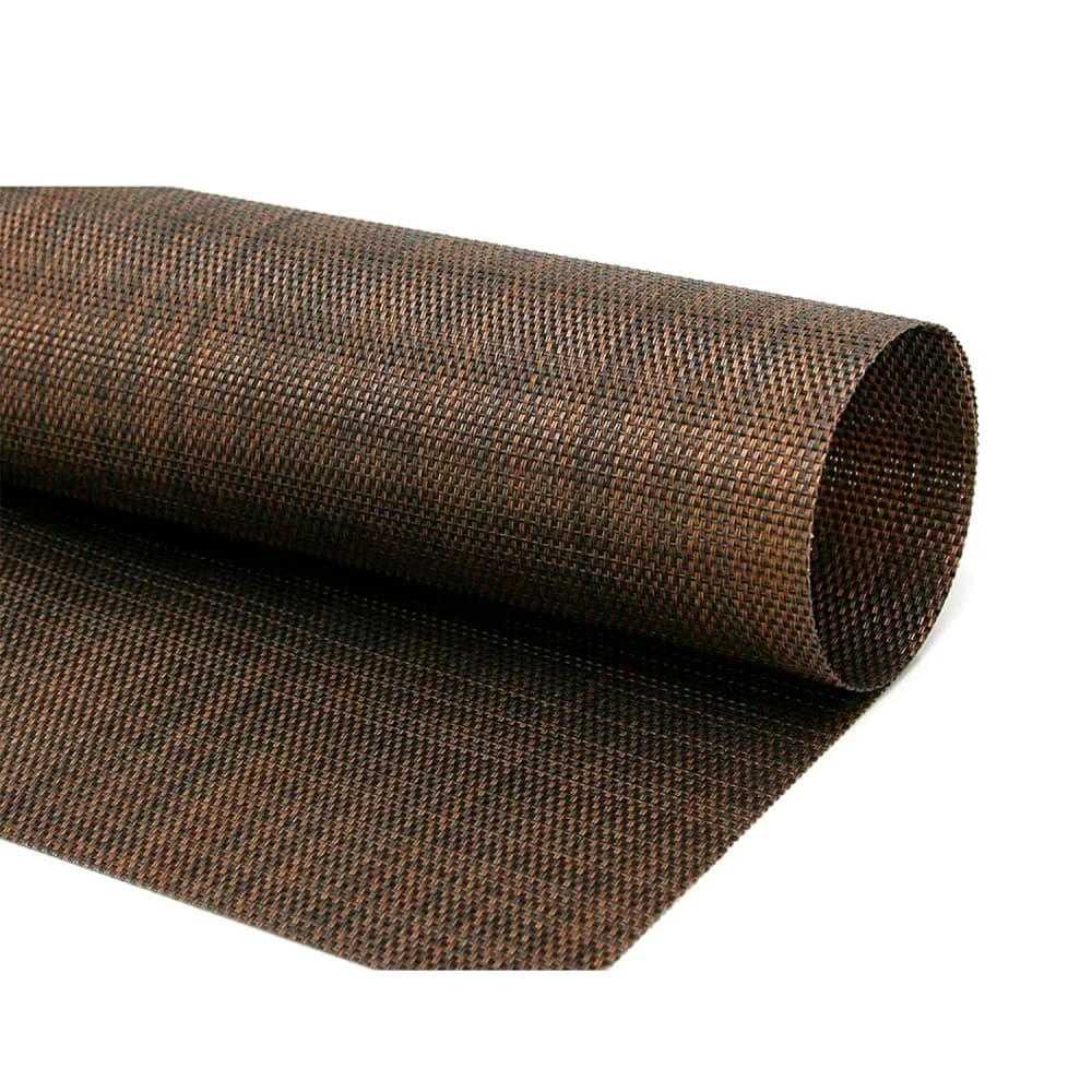 Front of the House Rectangular Metroweave® Woven Vinyl Placemat - 17 1/2" x 11 3/4", Mesh Copper (RTL012COV83)