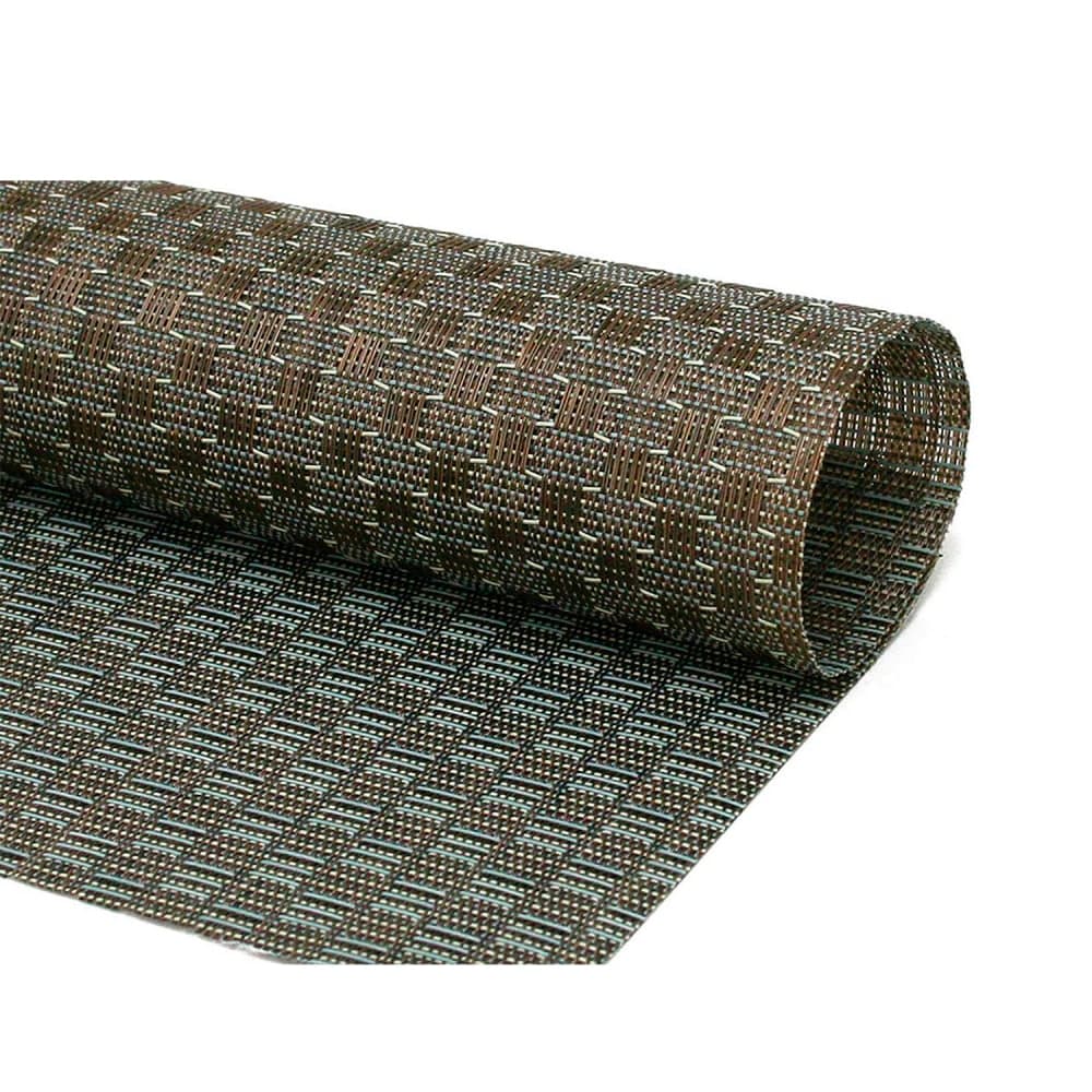 Front of the House Rectangular Metroweave® Woven Vinyl Placemat - 17 1/2" x 11 3/4", Bronze (RTL016COV83)